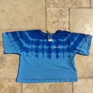 Champion Blue and Navy Tie-Dye Tee